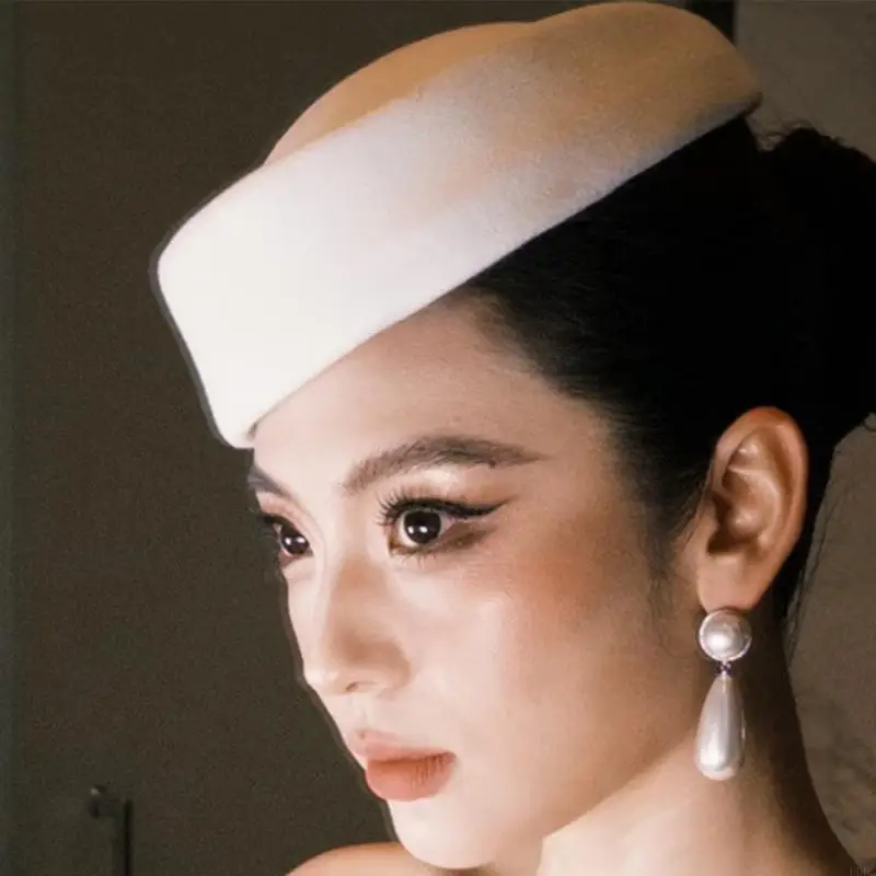 Multiuse Fascinator Pillbox Hat for Women Formal Event Cocktail Teaparty Y166