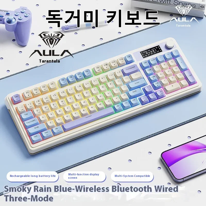Aula Tarantula S99 Ergonomic Spider Keyboard Wireless Bluetooth Connection Three Mode for Gaming And Office Use