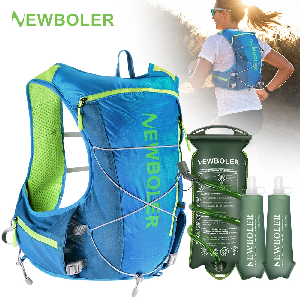 NEWBOLER Cycling Hydration Vest Running Backpack Running Hydrating Vest Backpack Hiking Marathon Hydrating Bicycle Sports Vest