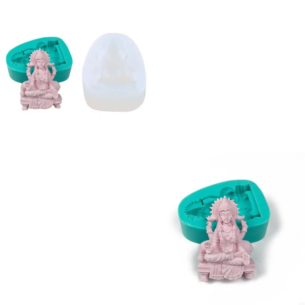 195C Epoxy Resin Avalokitesvara Silicone Mold Crafts Mold for Home Decoration