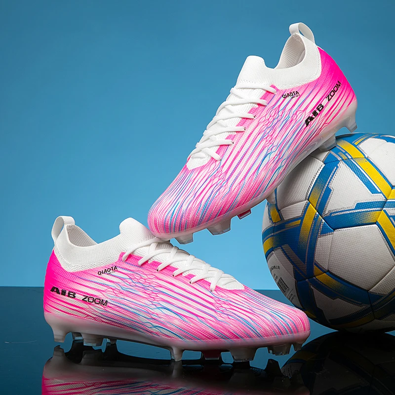 Durable Outdoor Soccer Cleats, ShockAbsorbing Studded Outsole, Soft Flexible Synthetic Upper, Good Lateral Stability Football B