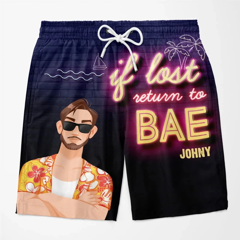 Personalized Photo Custom name funny men's trunks Holiday Bach Party Custom Souvenir Apparel QuickDry Drawstring Beach Shorts