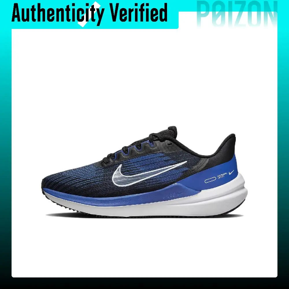 Nike Winflo 9 Running Shoes Men's Low-top Black/Blue DD6203-004