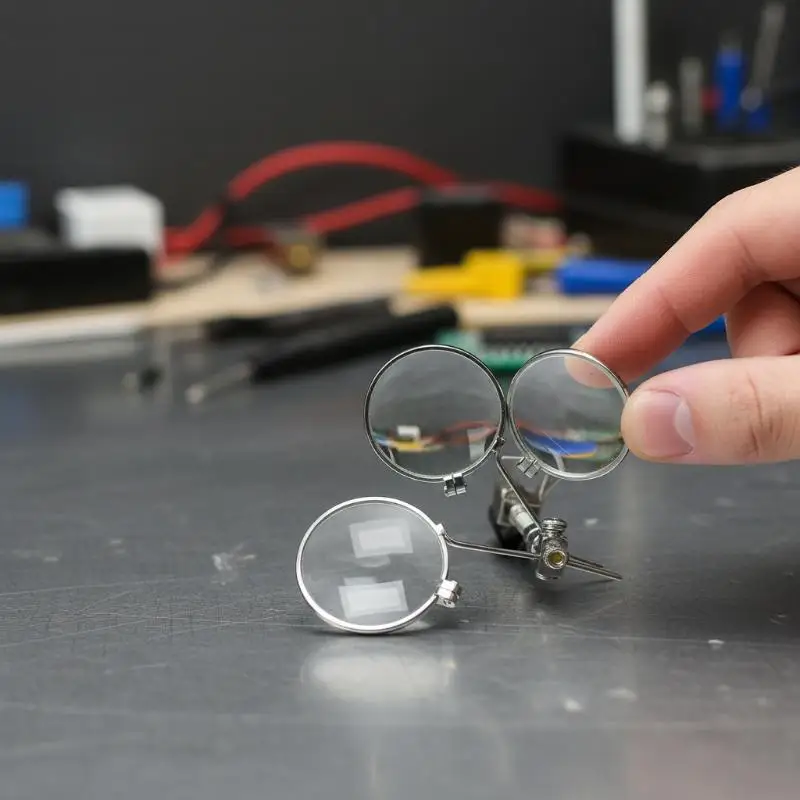 Triple Ocular Loupe Glasses Magnifier 10X 20X 30X Lightweight Hands Free Adjustable Lens for Watch Repair Jewelry Designing
