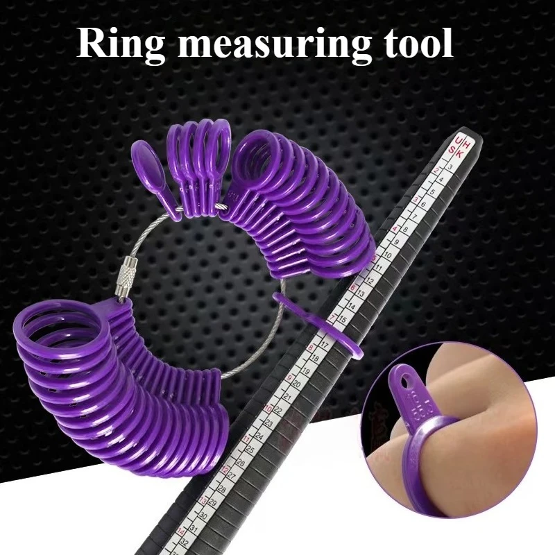 1Pc Professional Jewelry Tools Ring Mandrel Stick Finger Gauge Ring Sizer Measuring UK/US/EU/ Size for DIY Jewelry Size ToolS