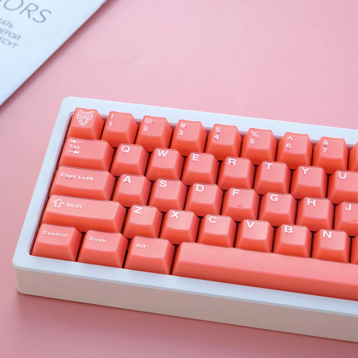 Love Fei Orange Red 114Keys Cherry Profile PBT Dye Sublimation Keycaps For GX87 Crush80 Rainy75 Hi8 Lucky65 Mechanical Keyboard