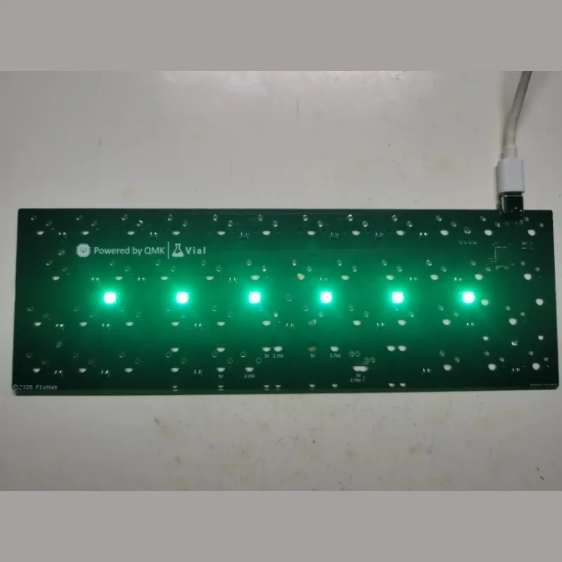 BM43a Keyboard PCB Customized Single Mode Wired Hot Swap Soldered RGB PCB Support Via/Vial for Mechanical Keyboard Accessories