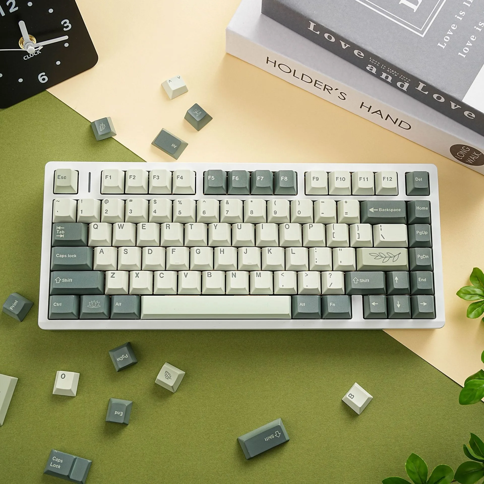 GMK Botanical Keycaps Spanish French Russian Germa Abnt2 Korean Japanese Arabic Cherry Profile PBT Mechanical Keyboard Keycap