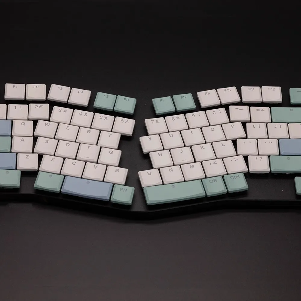 Simple Low Profile Theme Keycaps Set PBT Sublimation Cherry Profile Keyboard Caps for Mechanical Keyboard Choc V1 MX Switches