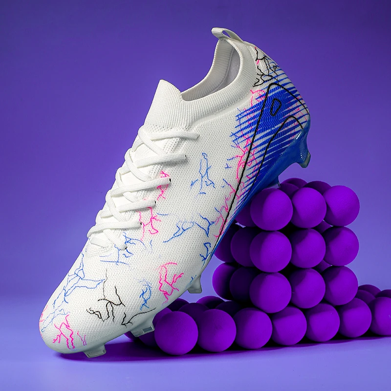 New Men's Football Boots Breathable Sneakers FG Training Top Quality Unisex Soccer Shoes Cleats Non-Slip Wholesale Adult