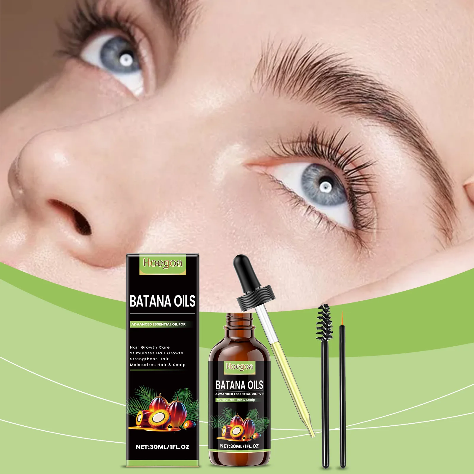 Batana Hair Care Essential Oil Hair Growth Strengthening Roots Nourishing Scalp Smooth Shine Repair Damage Anti-Frizz Hair Serum
