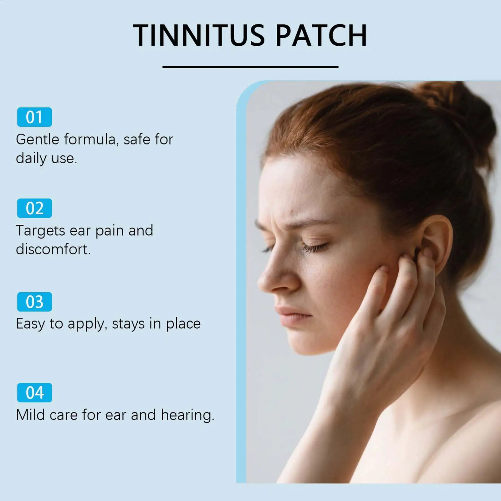 Ear Ringing Relief 12 Piece Breathable Fabric Noise Buzzing Reduction Ear Care Products For Hearing Care Tension Discomfort