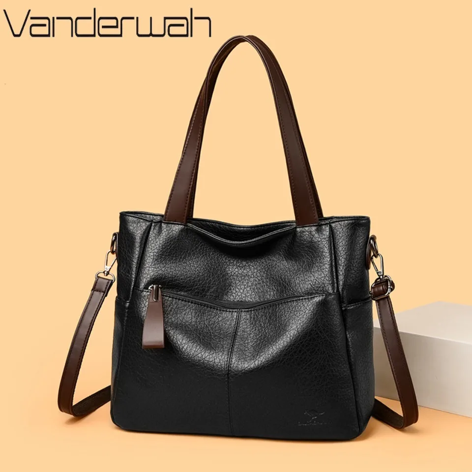 Large Capacity Daily Commuting HandBags Luxury Shoulder Crossbody Bags for Women Female Soft PU Leather Tote Handbags Women Bags