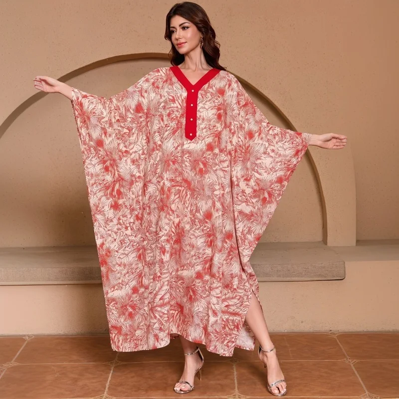 Women Loose Beach Cover Up Sarong Kimono Dress for Swimwear Bikini Over Dress Vacation Sun Protection Lightweight Flowy Resort