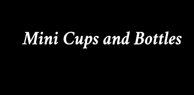 Mini Cups and Bottles Magic Tricks Bottle Color Change Vanishes to Cup Appearing Illusions Close-up Gimmicks Mentalism Props