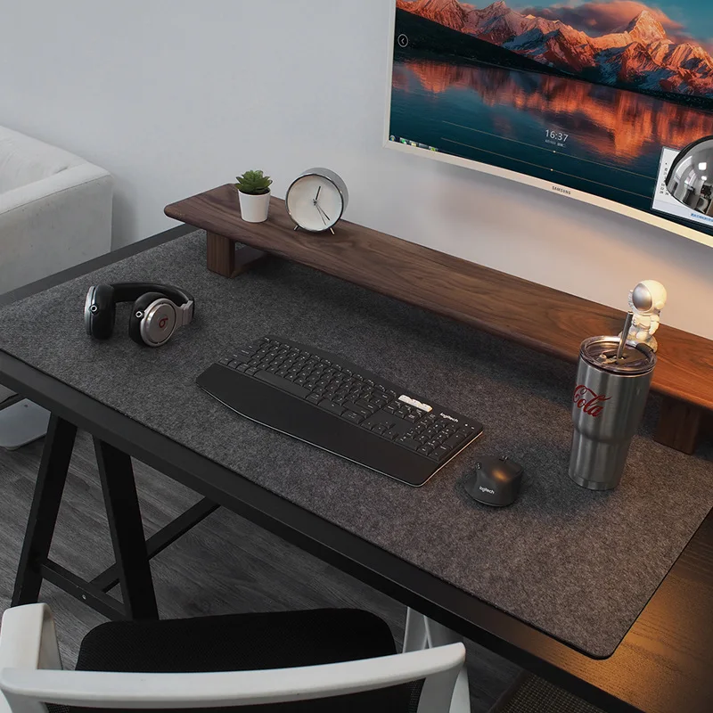 XXL Large Wool Felt Gaming Mouse Pad Computer Desk Mat Non-slip Laptop Keyboard Desk Pad Office Desk Accessories