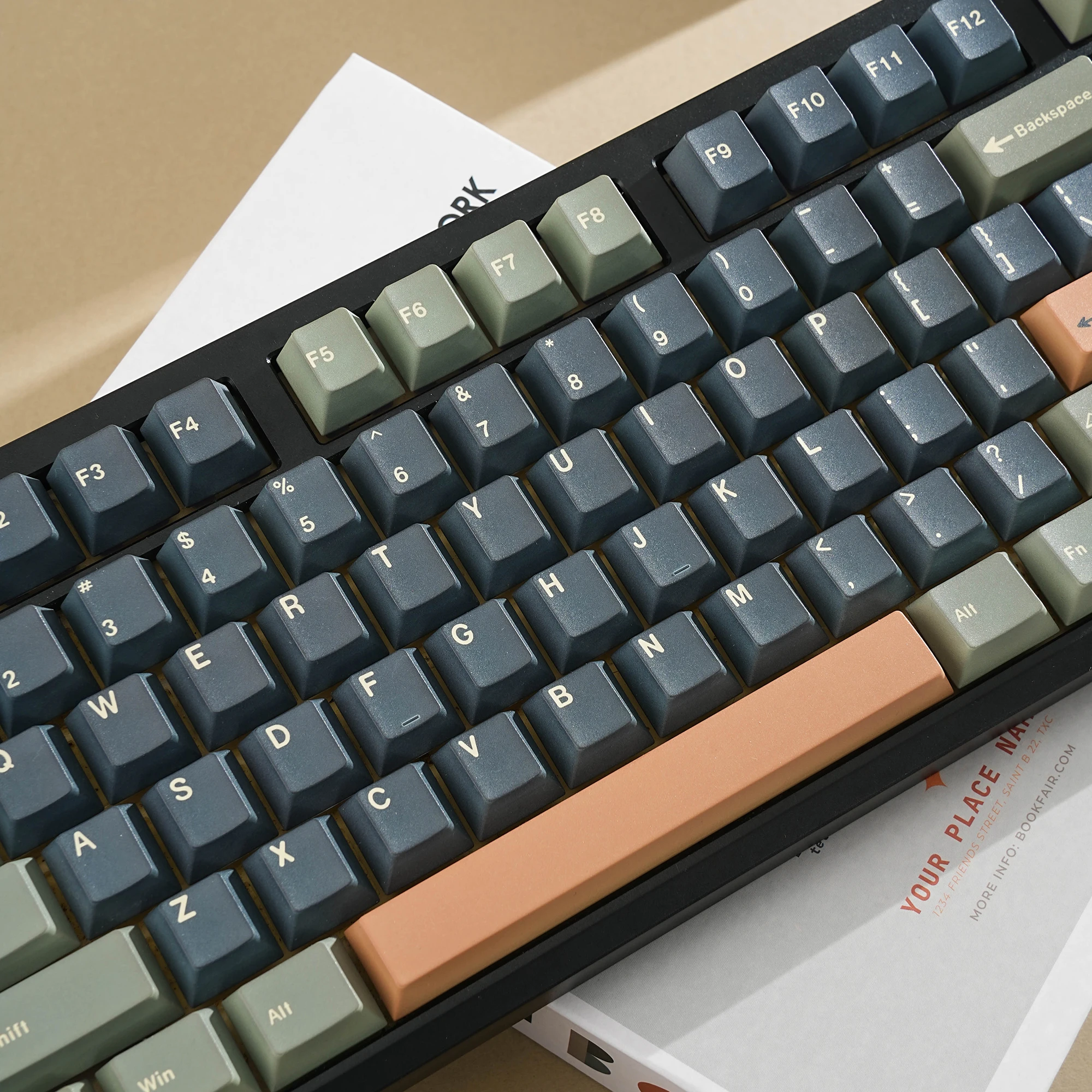 Golden Palm Dye Sub Mechanical Keyboard Keycaps Set 143 Keys German Korean Spanish Arabic French Russian ABNT-2 Big Collection