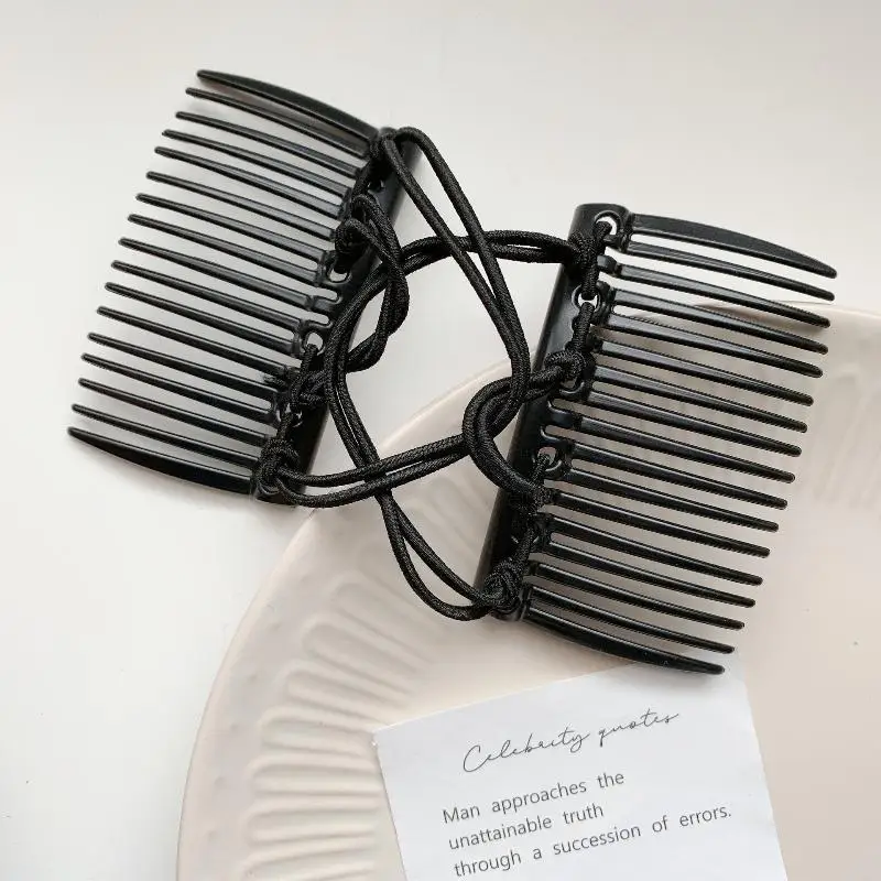 Vintage Creative Magic Hair Comb Elastic Rope Disc Hair Clip For Women Headwear Hair Comb Hair Clip Fashion Hair
