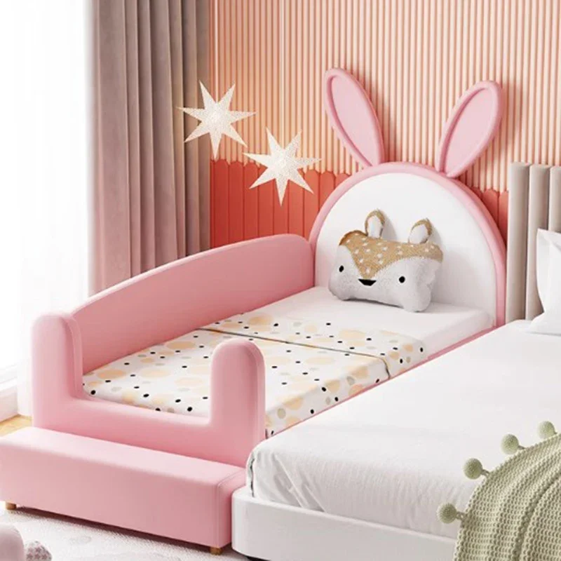 &House Boundary Sleeping Kids Bed Wooden Full Size Safety Bedroom Toddler Bed Girls Modern Style Lit Cabane Enfant Kids Furnitur