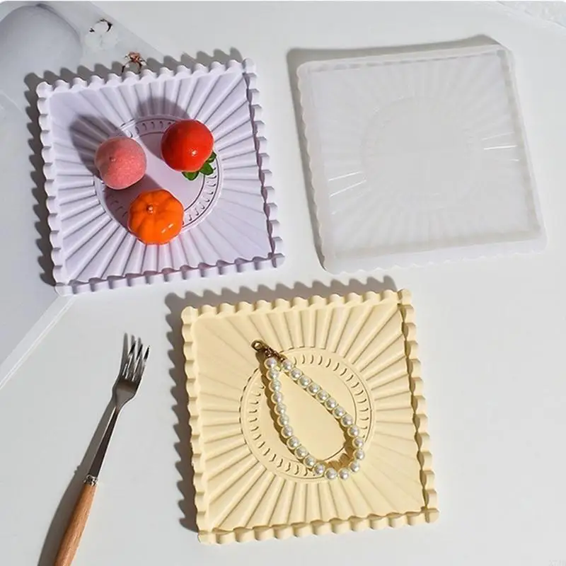 Square And Heart Silicone Tray Mold For Resin Soap Crafting Jewelry Tools