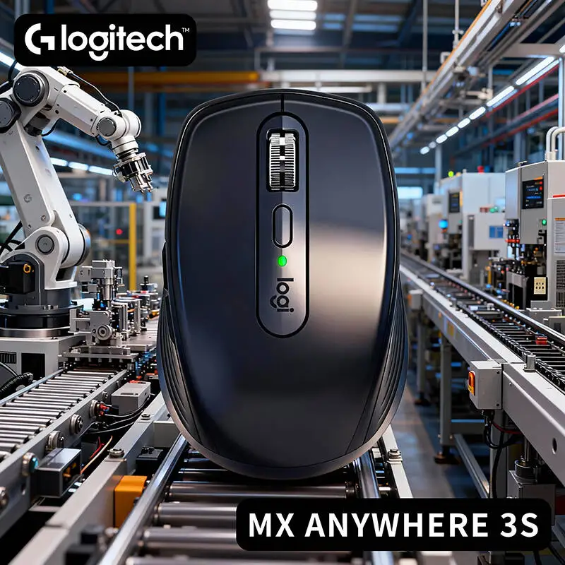 Precision Logitech MX Anywhere 3S Mouse - 8000 DPI, MagSpeed Scroll, 3-Device Sync, USB-C Charging, Office & Travel