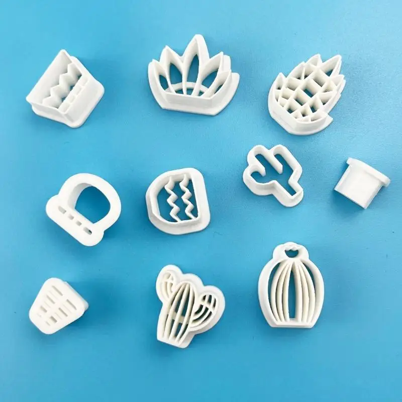R3MC 18Pcs Jewelry Cactus Charm Cutter for Earring Making Earring Cutter Jewelry