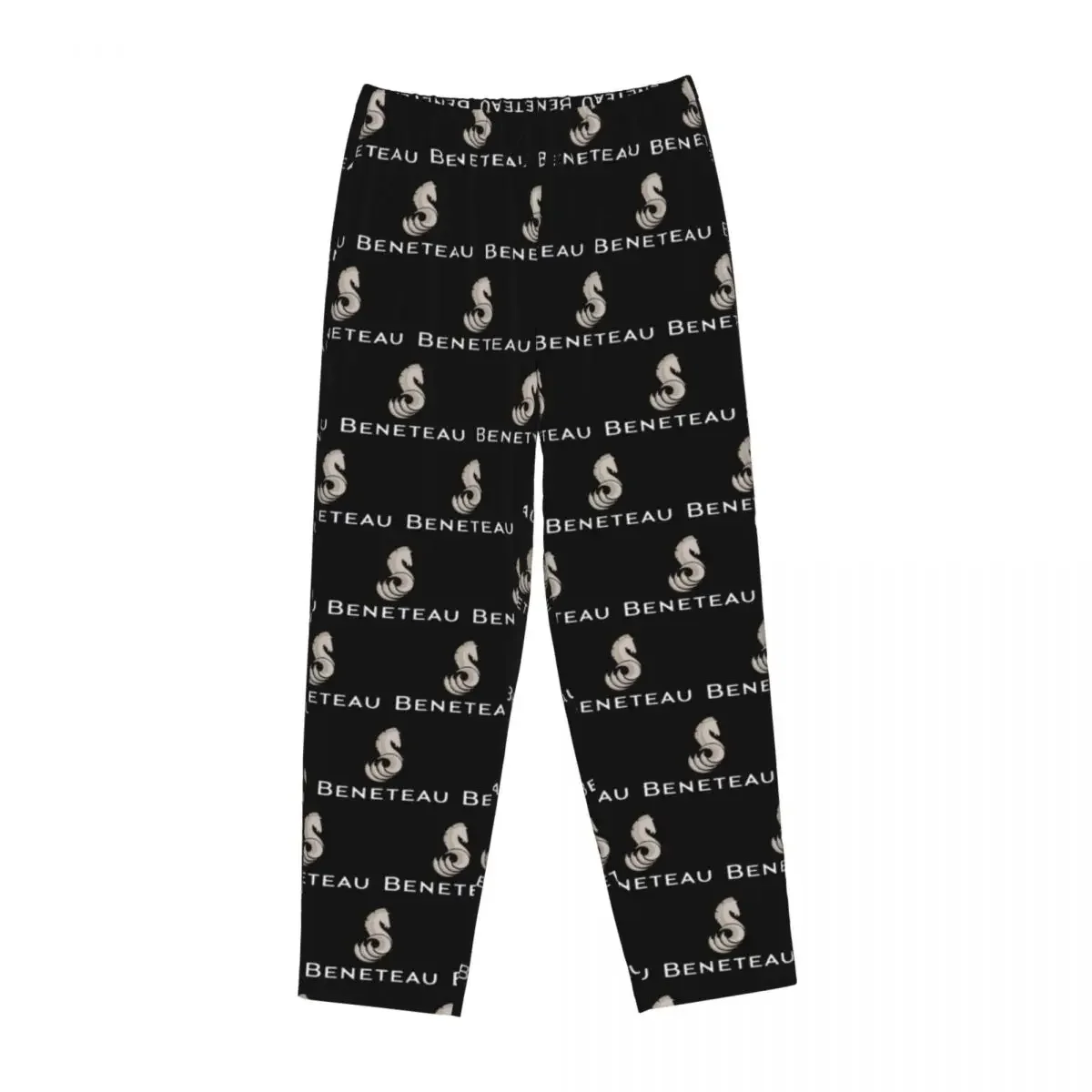 Custom Beneteau Sailboat Logo Women Pajama Pants Lounge Sleep Sleepwear Bottoms with Pockets
