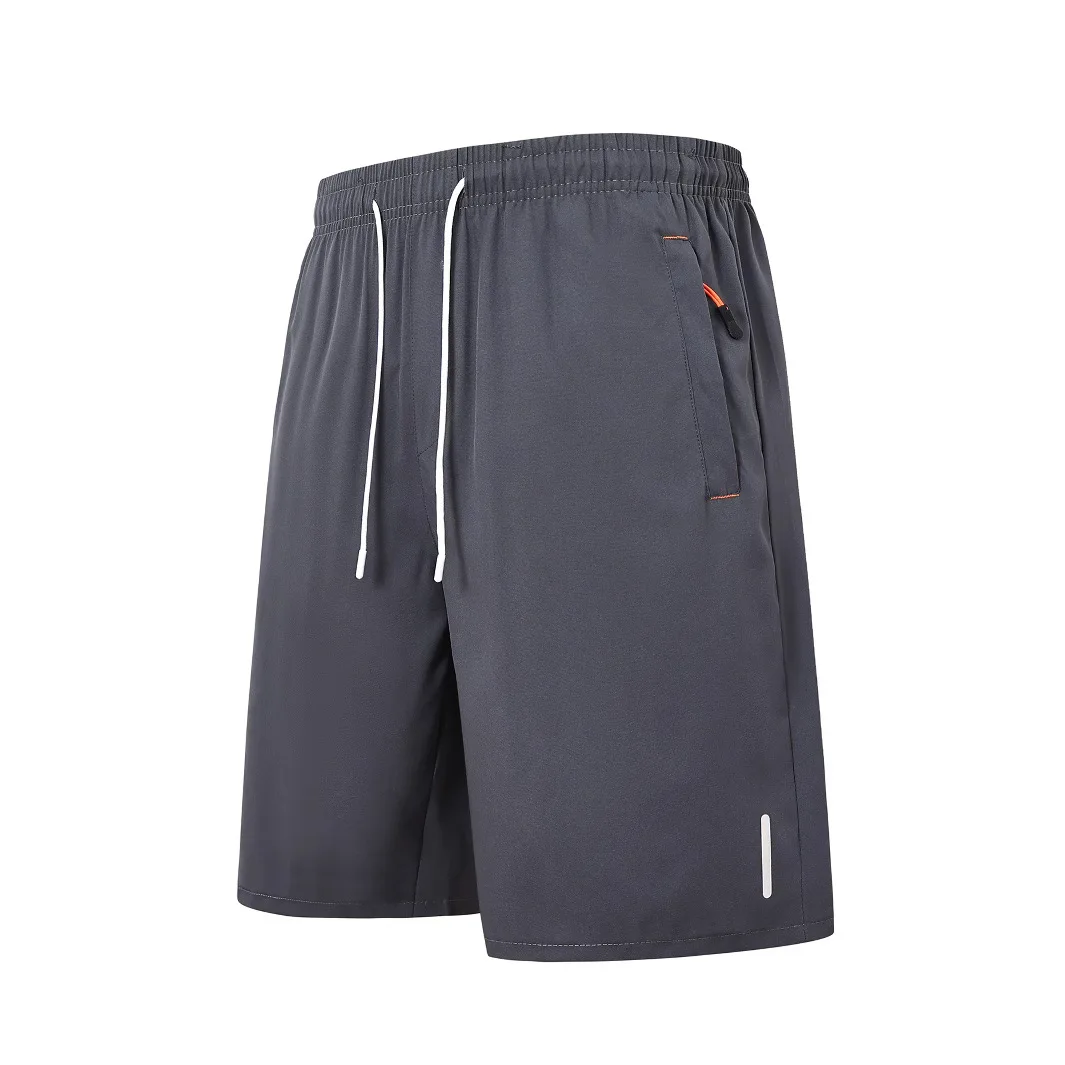 Men's Zipper Pocket Fitness Shorts Summer 5 Inch Quick Dry Sports Shorts Mens Pants
