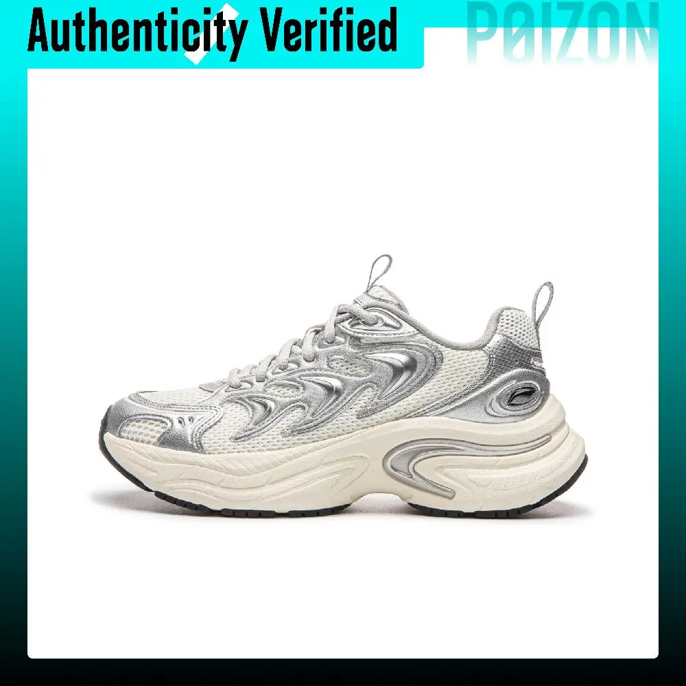 Li-Ning Crescent Casual Shoes Women's Low-top Ivory/Silver AGCW156-1