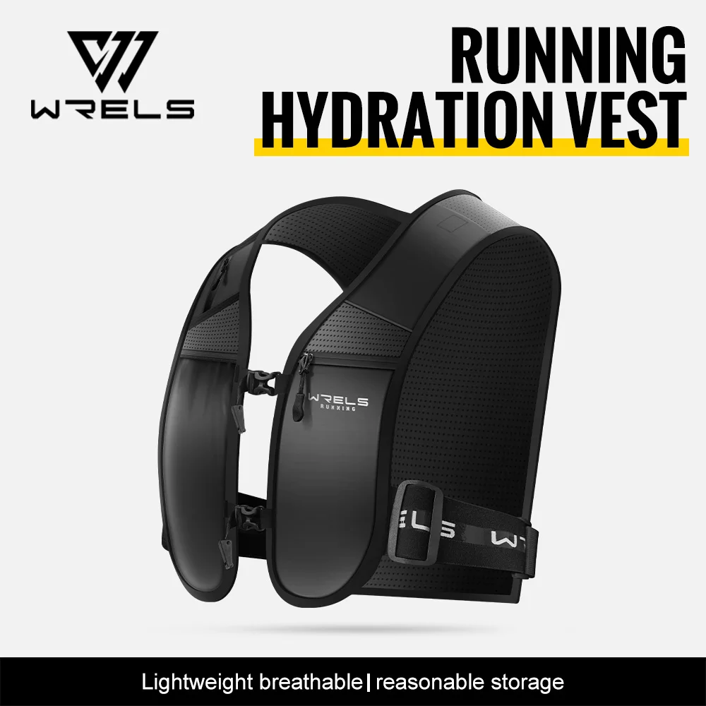 WRELS Running Hydration Vest Trail Running Backpack Lightweight Breathable Reflective Marathon Vest Men Women Sport Daypack
