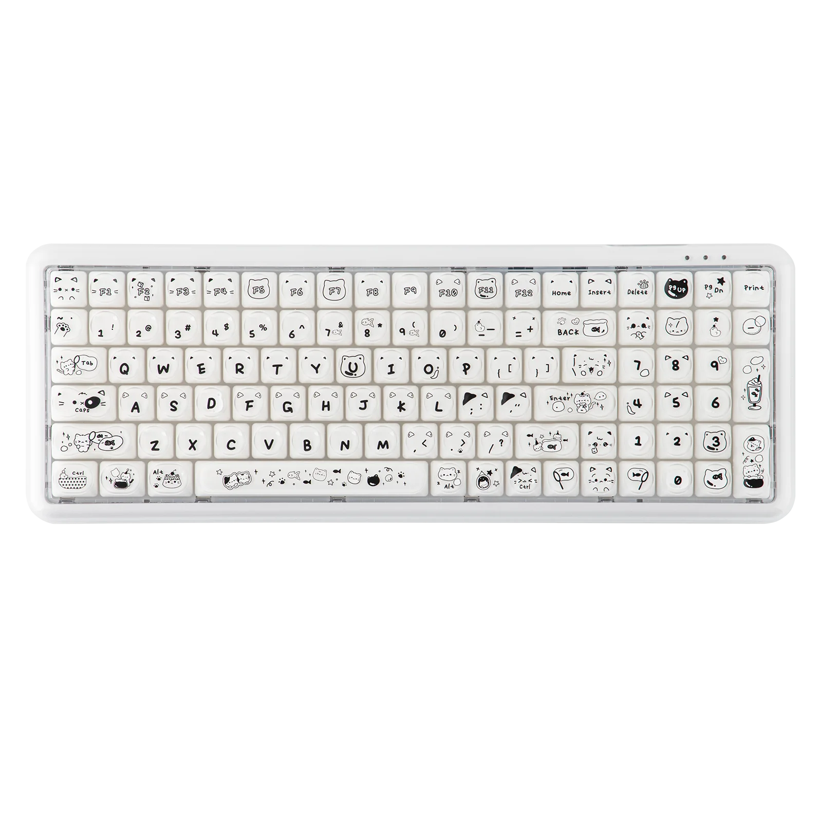 MechLands  Maorbeng X100 PRO 96% Layout Tri-Mode Wireless Membrane Keyboard with Number Pad & RGB Backlits for Windows/Mac/PC