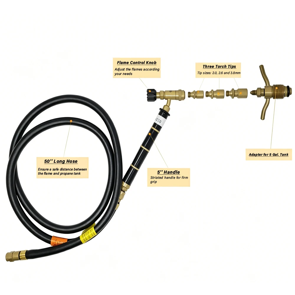 Brazil ORCA Complete Jewelry Soldering Torch Kit M75 CPA Brazing Torch with Adjustable Nozzles & Refillable Tank Regulator