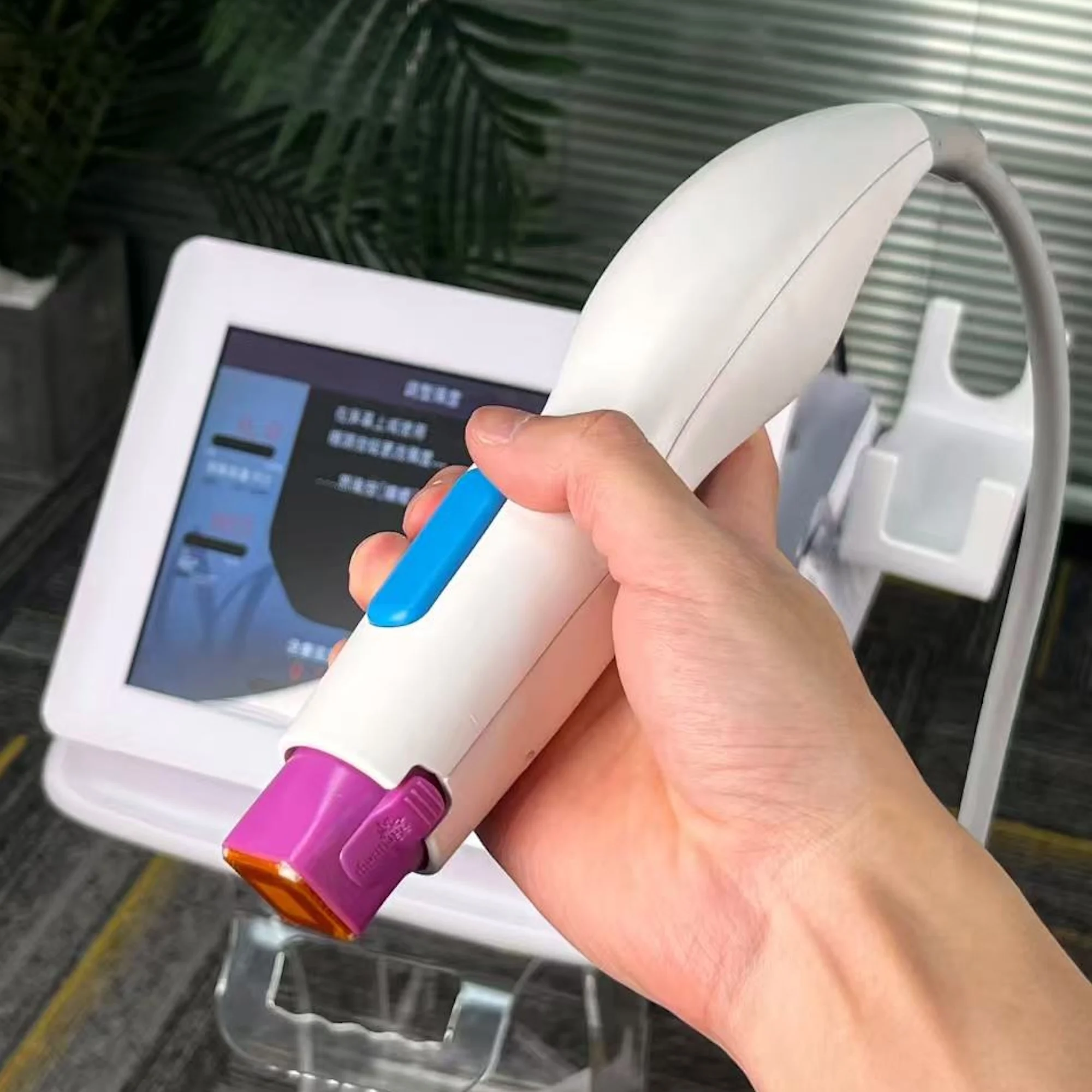 40.68MHZ Face Lifting Beauty Machine 3 Probes for Collagen Regeneration Portable SMAS Lift Skin Tightening Neck Face