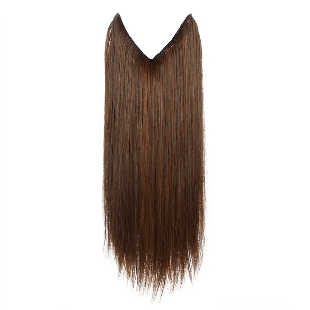 Synthetic Long Straight Hair Extensions Invisible Wire Secret Hairpiece For Women Natural Volume Hair Accessory
