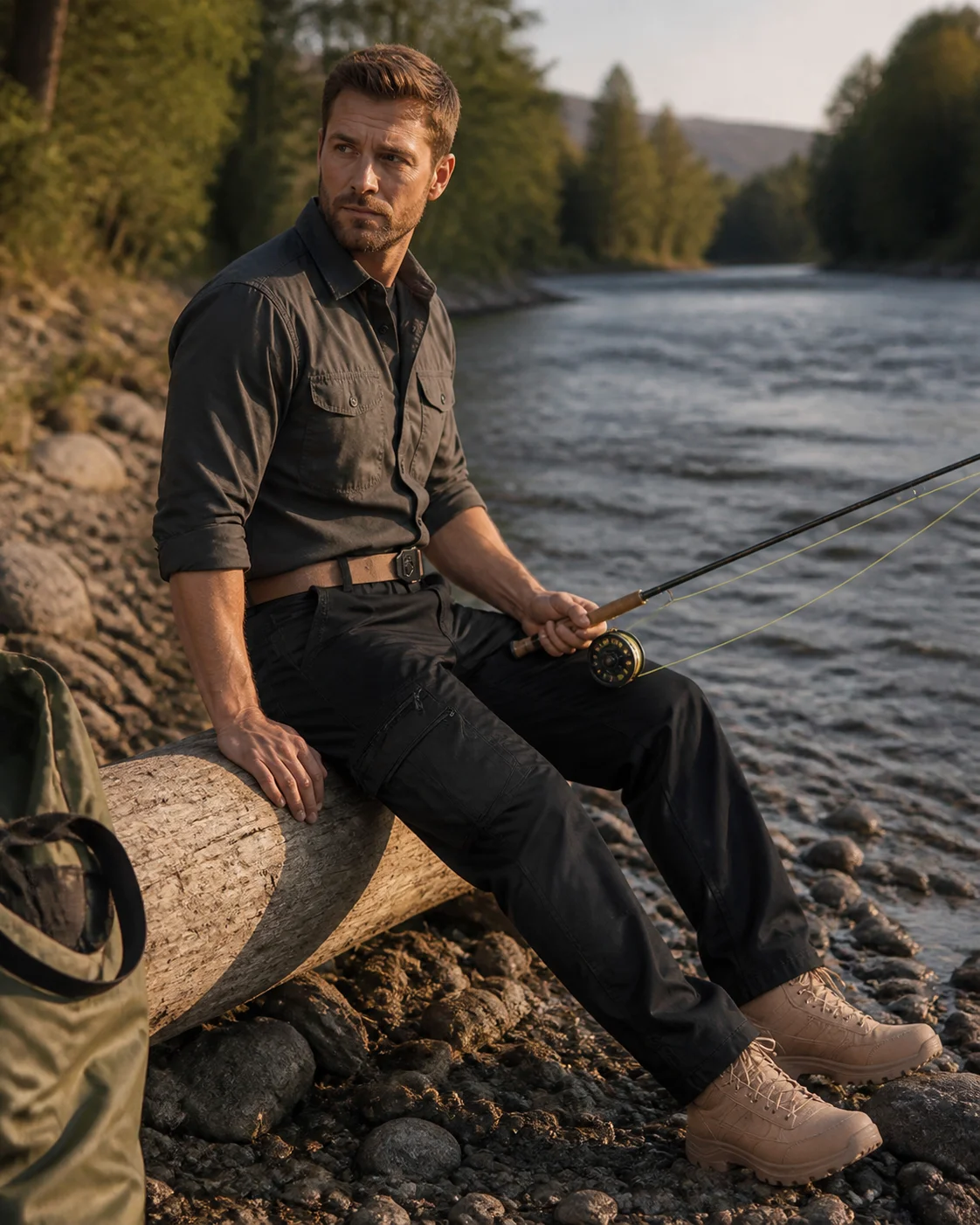 Men's Cargo Pants Outdoors Style Tactical Pants Male Camo Jogger Plus Size Cotton Many Pocket Men Camouflage Black Trousers