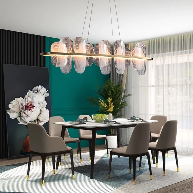 Nordic Style Simple Led Pendant Lights For Living Dining Room Kitchen Food Tables Chandelier Home Decor Hanging Light Fixture