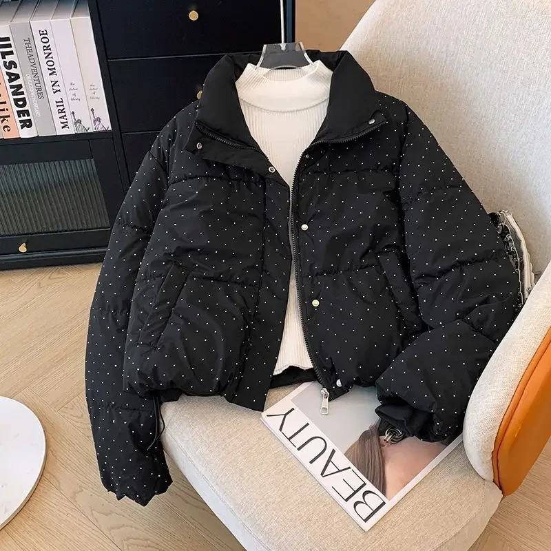 Women Parka Cotton Casual Jackets Thick Warm Overcoat Female Short Outerwear Black Clothes 2026 New Winter Coats
