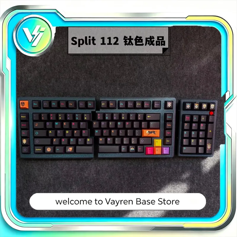 Weekin WK Split 112 Split Mechanical Keyboard 2.4G Wireless Vial Programmable Macro Combo Tap Dance 1500mAh for PC Typing Setup