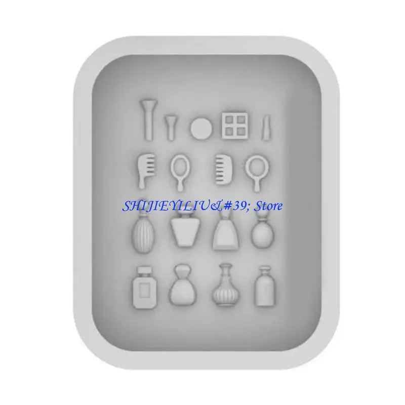 E21F Silicone Mold for Dressing Table Accessories Epoxy Mould Jewelry Making Tool