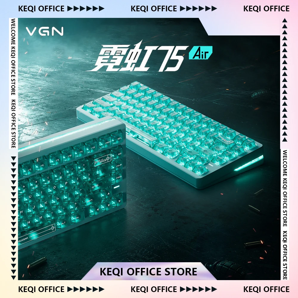 VGN Neon75 Air Gaming Mechanical Keyboard 8K Low Latency Gasket Hot Swapping E-sports Keyboard Customized PC Accessories Gifts