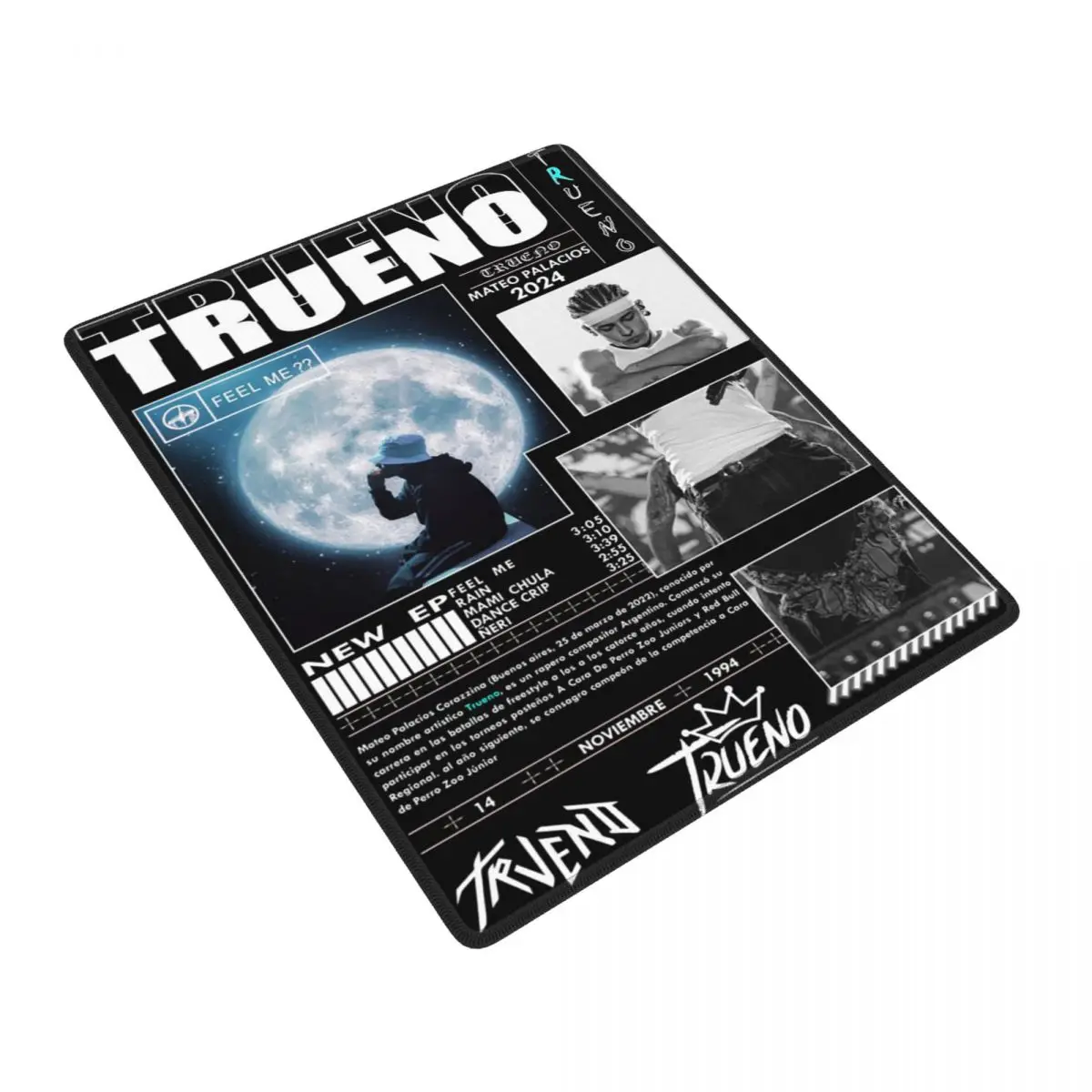 Funny Trueno Hip Hop Rapper Mouse Pad Gamer PC Laptop Mats Keyboard Computer Gaming Office Accessories Desk Mat