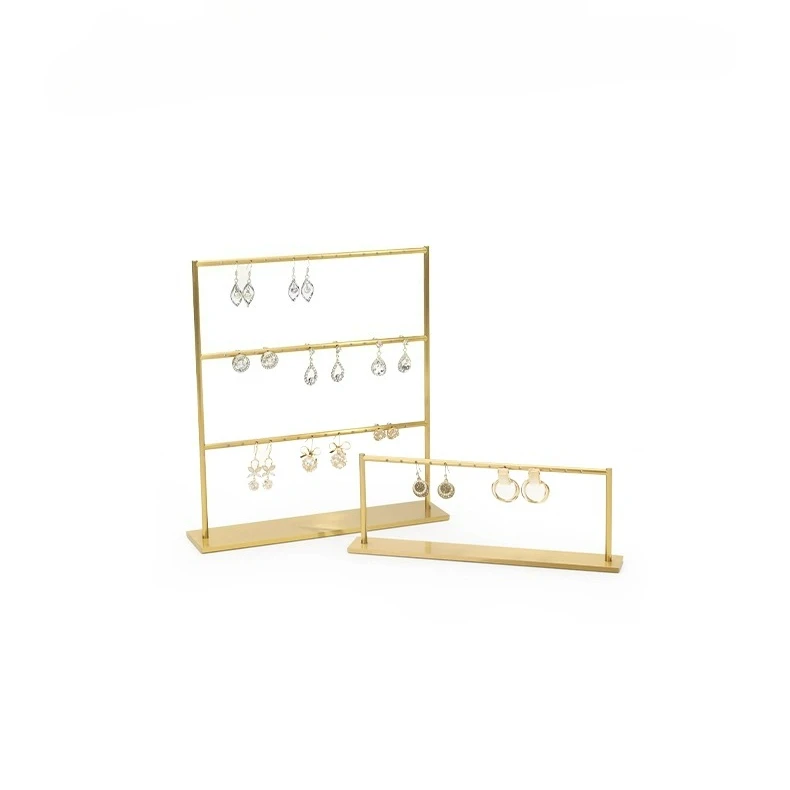 Metal earring rack, jewelry display rack, multi-layer earring storage rack, jewelry earring display props