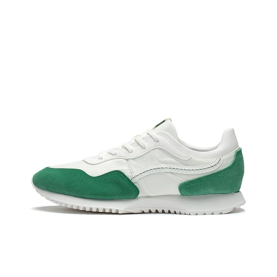Li Ning Counterflow Forest Woven Abrasion Resistant Breathable Low top Casual Shoes Men's White Green AGCT173-5