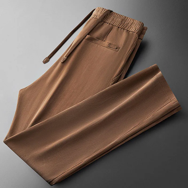 High-end summer ultra-thin breathable men's versatile straight-leg casual pants