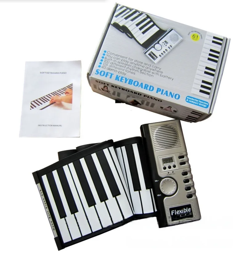 Multifunctional Digital 61-key Piano with Hammer Action for Playing for Beginner Music Lover Students EP021815