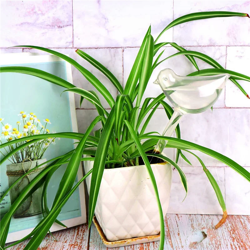 ABRE-40Pcs Auto Drip Irrigation Automatic Dripper Bird Shape Flower Pot Waterer For Plants Flower Waterers Drip Garden Tools