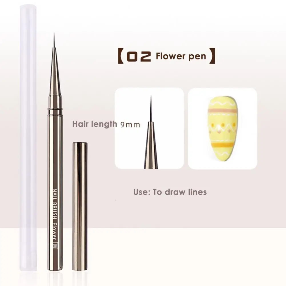 Portable Metal Rod Nail Painting Pen Easy to Operate Nail Painting Pen Comfortable Grip Nail Art Pen Manicure Tool