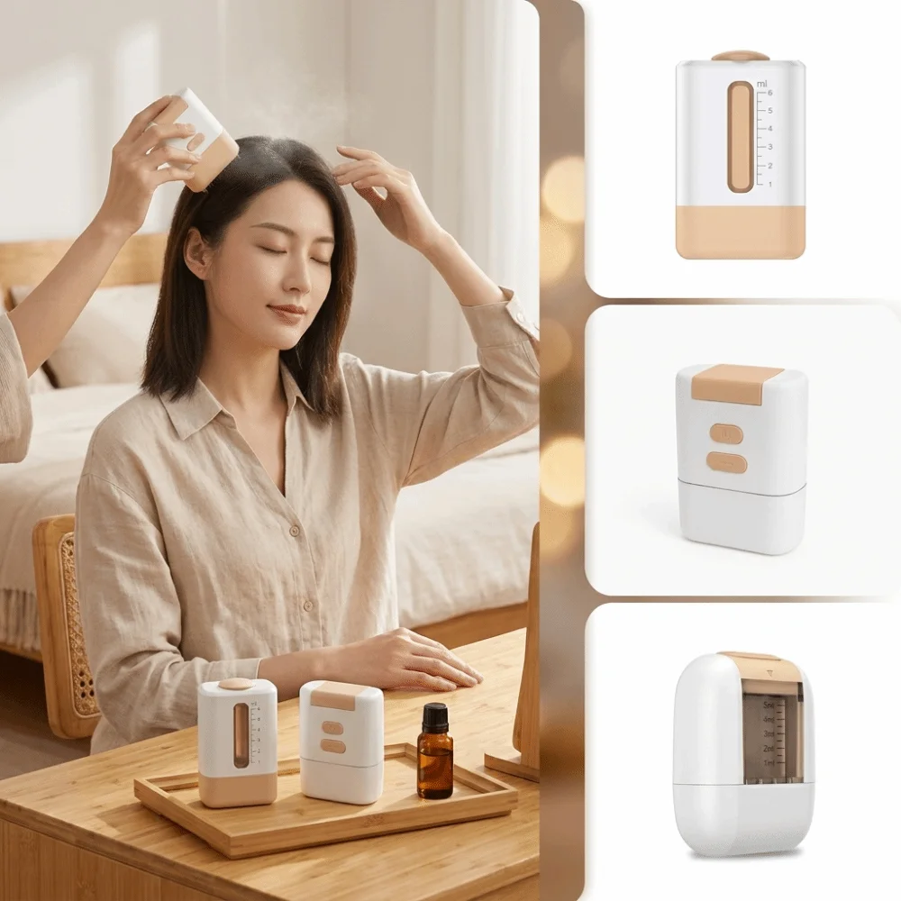 Electric Electric Scalp Applicator Comb Smooth Roller Roller Design Scalp Care Comb Non-Sticky Portable Hair Treatment Comb