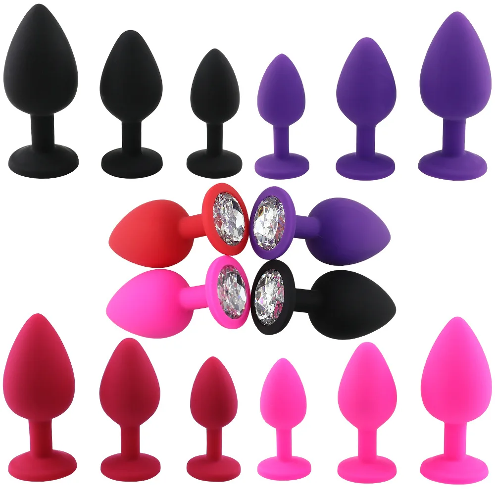 3 Size Anal Plug Multiple Colour Butt Plug Prostate Massager Female Masturbator Anal No Vibration Sex Toys for Women Men Couple