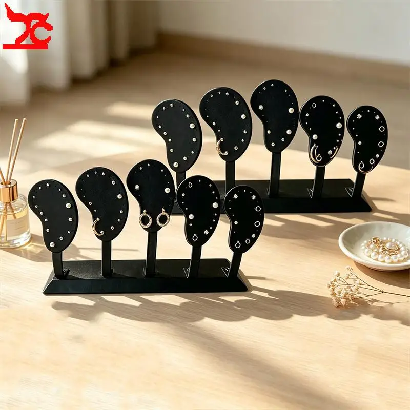 Ear Shape Jewelry Showcase Rack Shop Counter Window Display Stand Fashionable Earring Organizer Holder